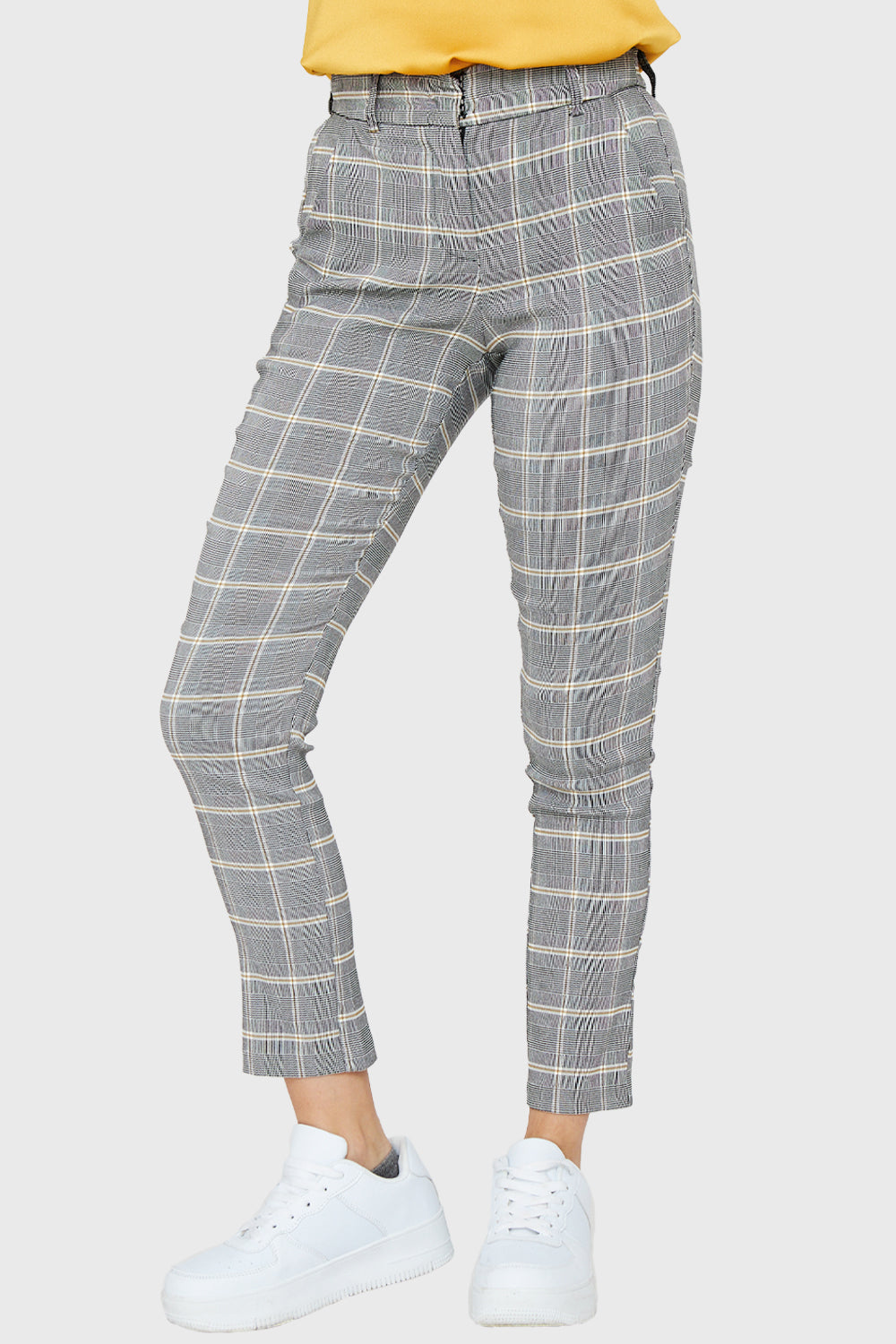 Pantalón Tiro Alto Gris – Nicopoly