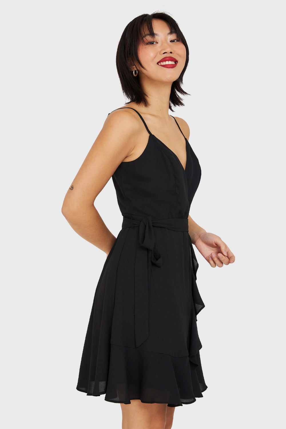 Vestido Corto Tulipán Negro