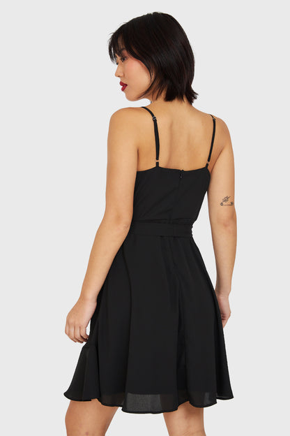 Vestido Corto Tulipán Negro