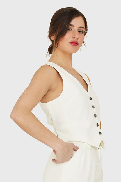 Gilet Lazo Ajustable Blanco