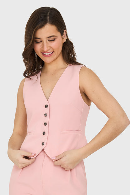 Gilet Lazo Ajustable Rosado