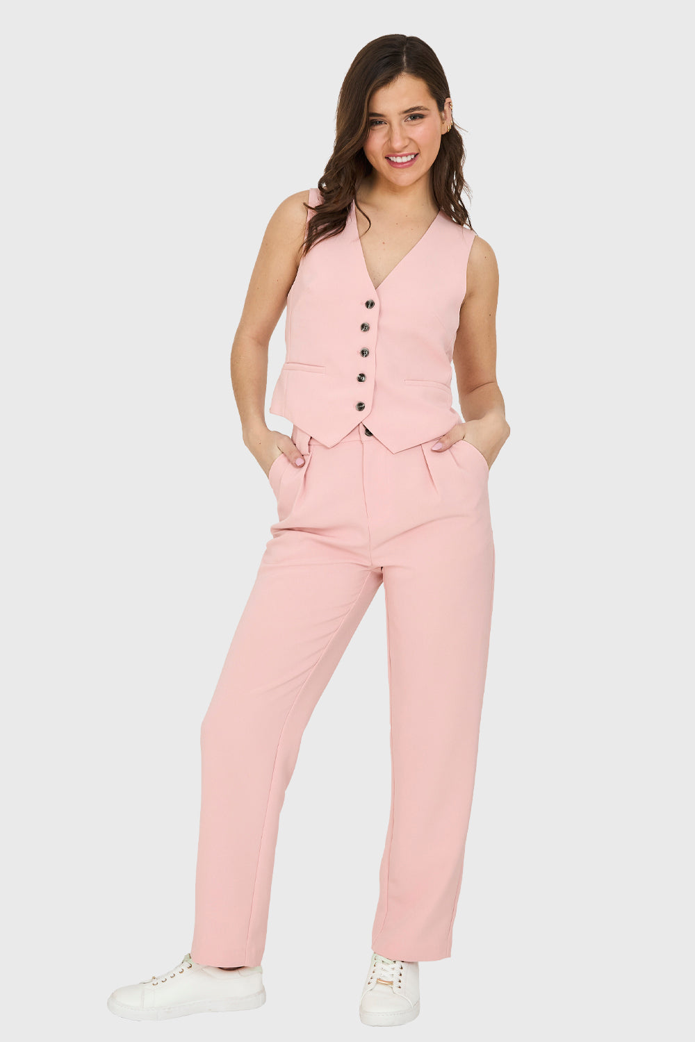 Gilet Lazo Ajustable Rosado