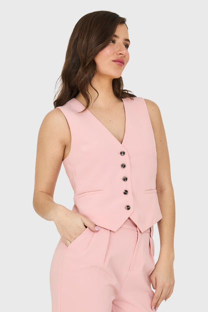 Gilet Lazo Ajustable Rosado