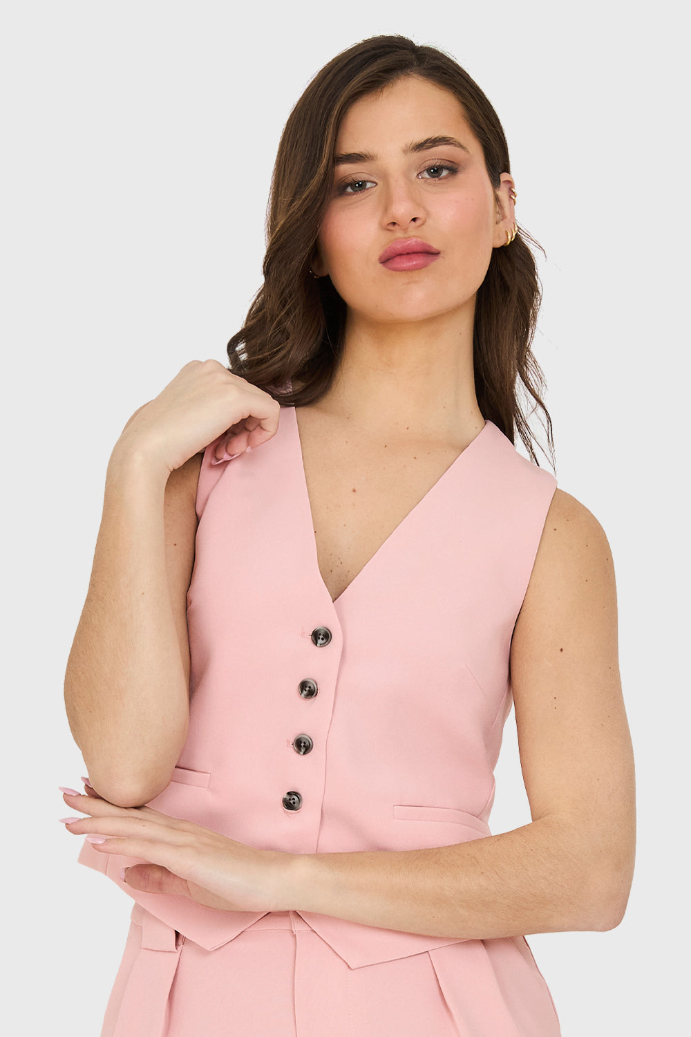 Gilet Lazo Ajustable Rosado