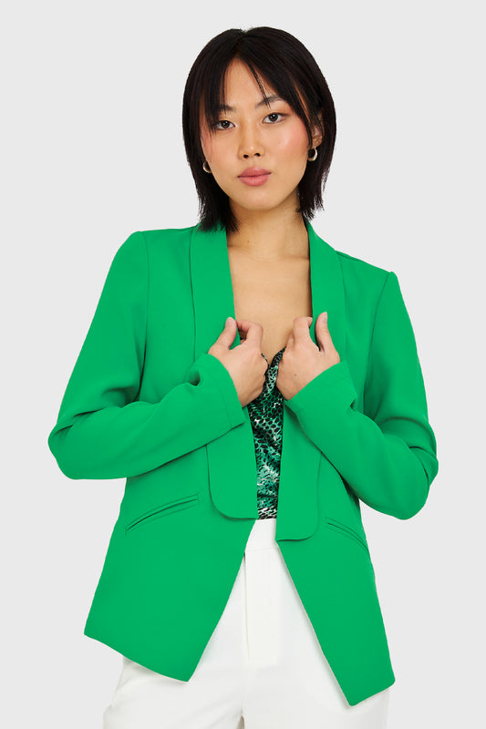 Blazer Con Solapa Verde