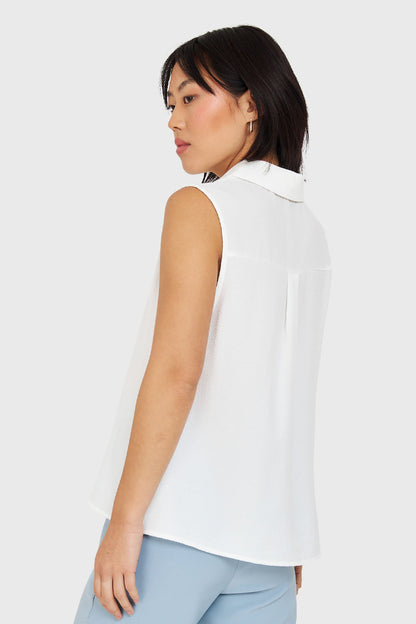 Blusa Sin Mangas Blanco