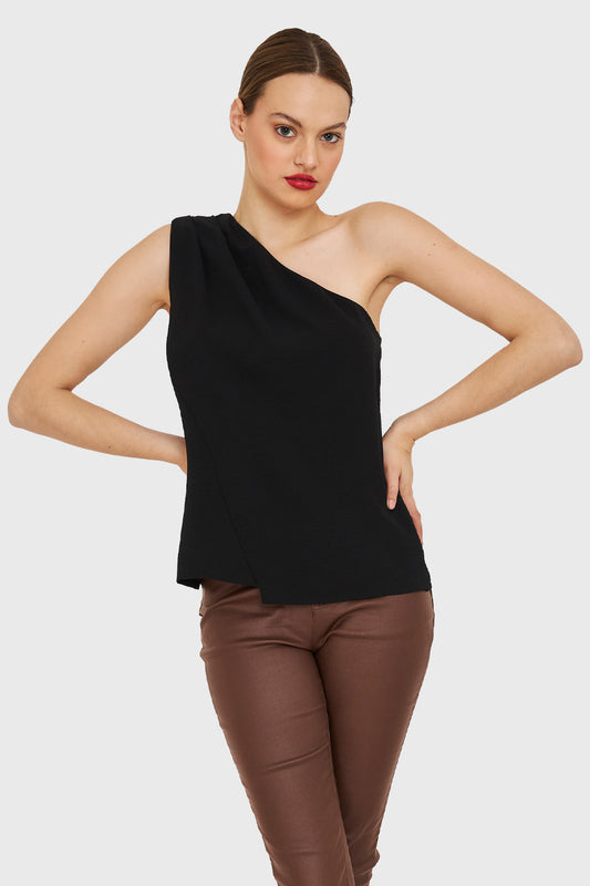 Blusa Asimétrica Negro