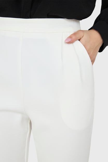 Pantalón Tiro Alto Básico Blanco