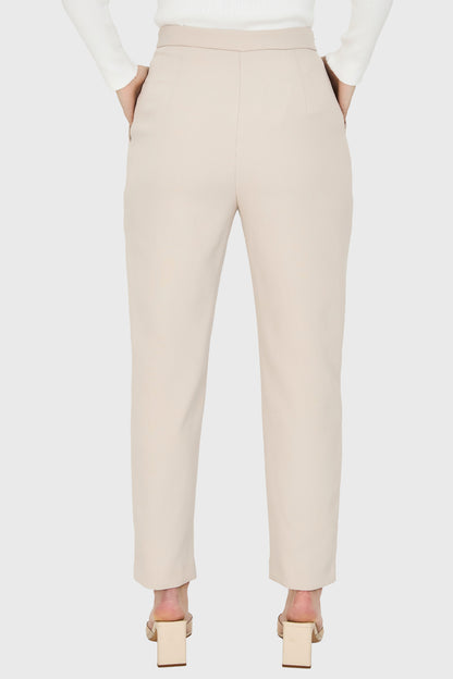 Pantalón Tiro Alto Básico Khaki